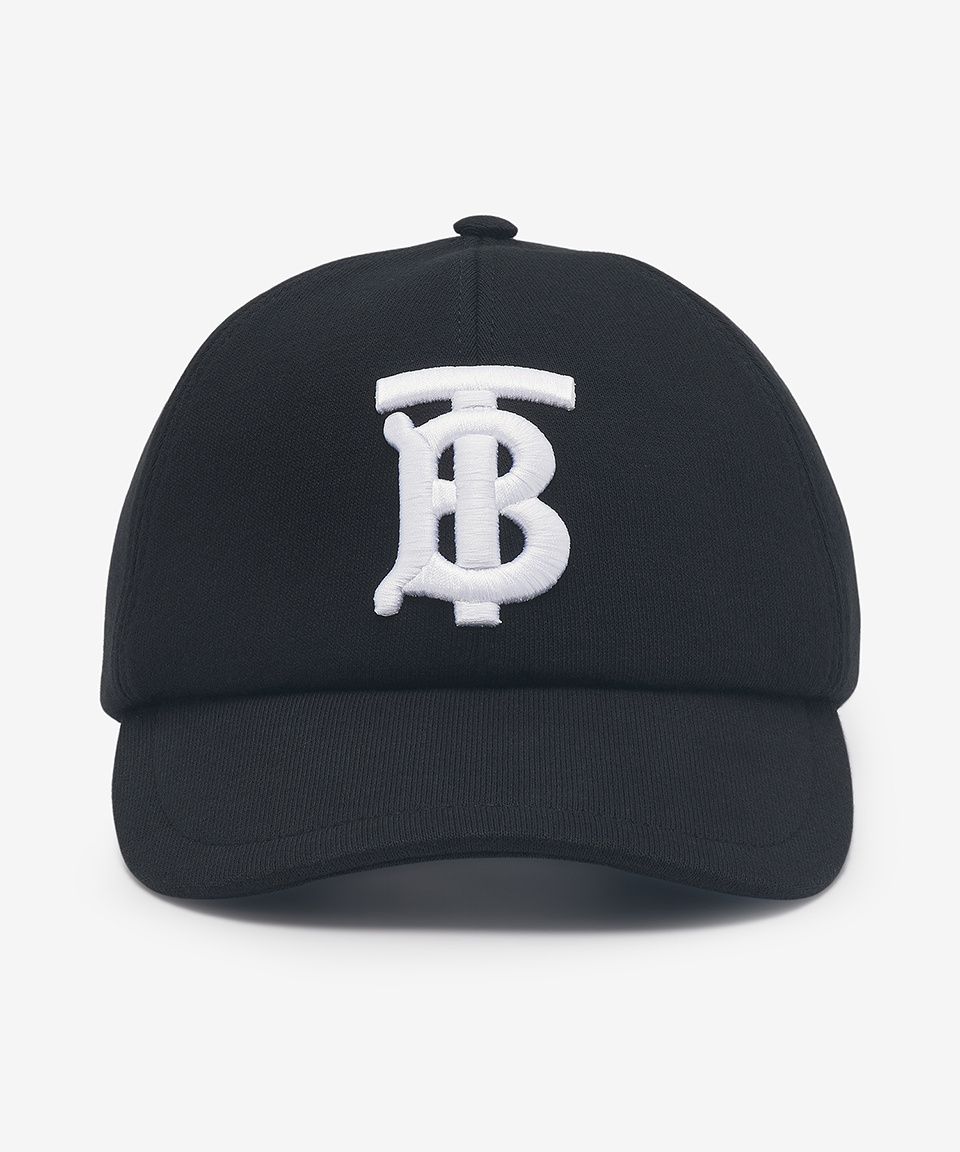 MUSINSA | BURBERRY Monogram Motif Cotton Jersey Ball Cap - Black