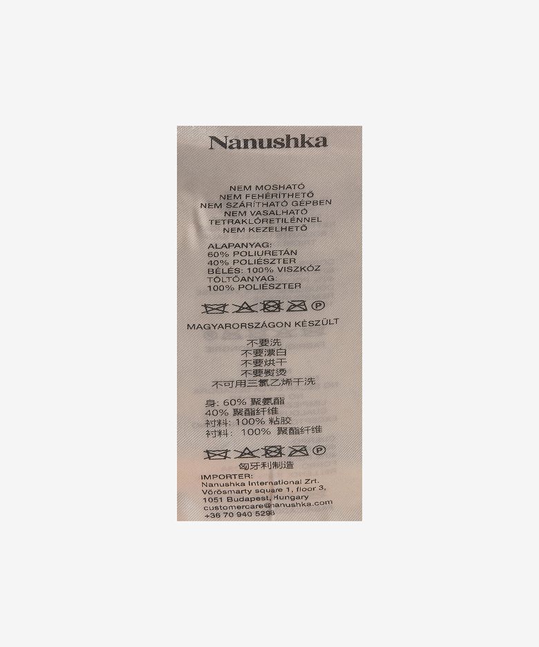 MUSINSA公式 | NANUSHKA ハイドフードプファーパディングジャケット 