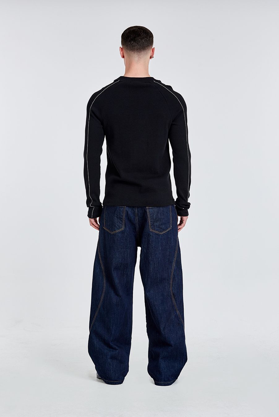 MUSINSA | 51PERCENT Tunnel lining wide pants - RAW