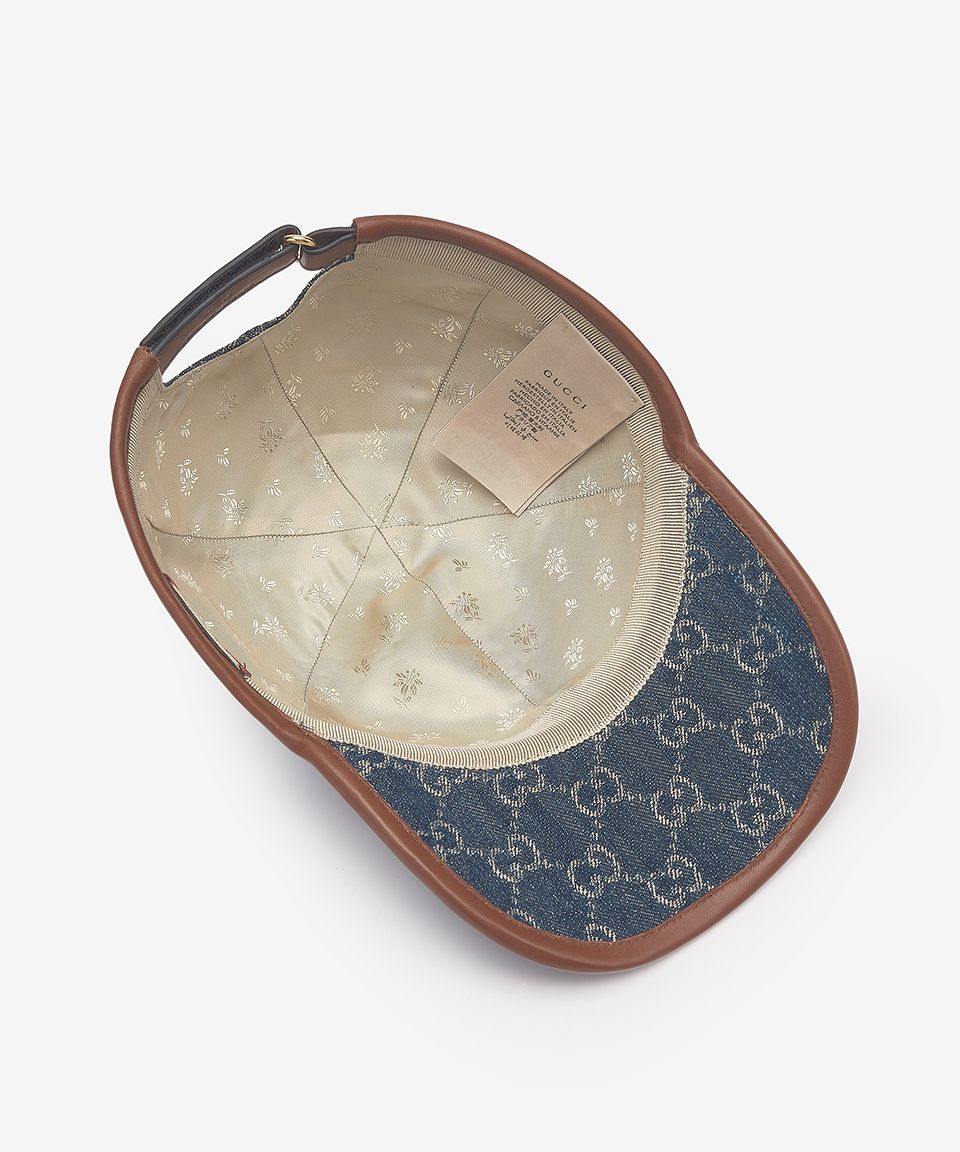 MUSINSA | GUCCI GG Denim Ball Cap - Blue: Ivory / 6562064HAC34264