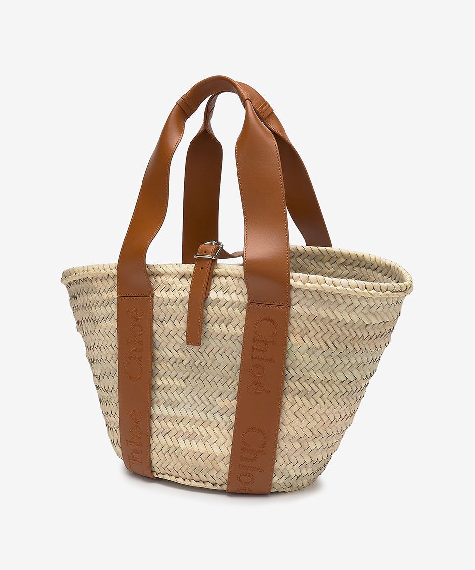 MUSINSA | CHLOE Sense Basket Tote Bag - Caramel / CHC23SS303J66247