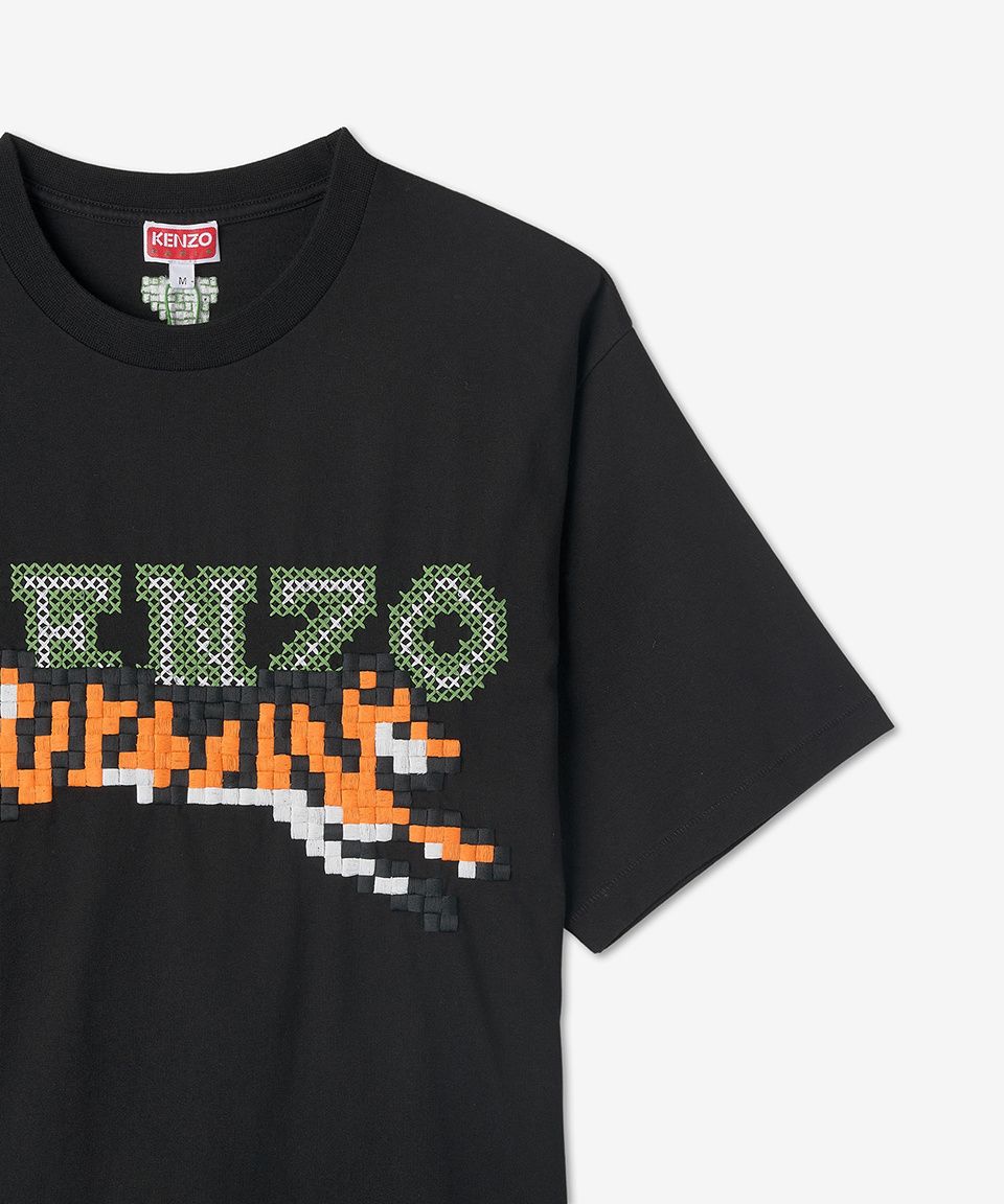 MUSINSA公式 | KENZO 男性オーバーサイズピクセル半袖Tシャツ