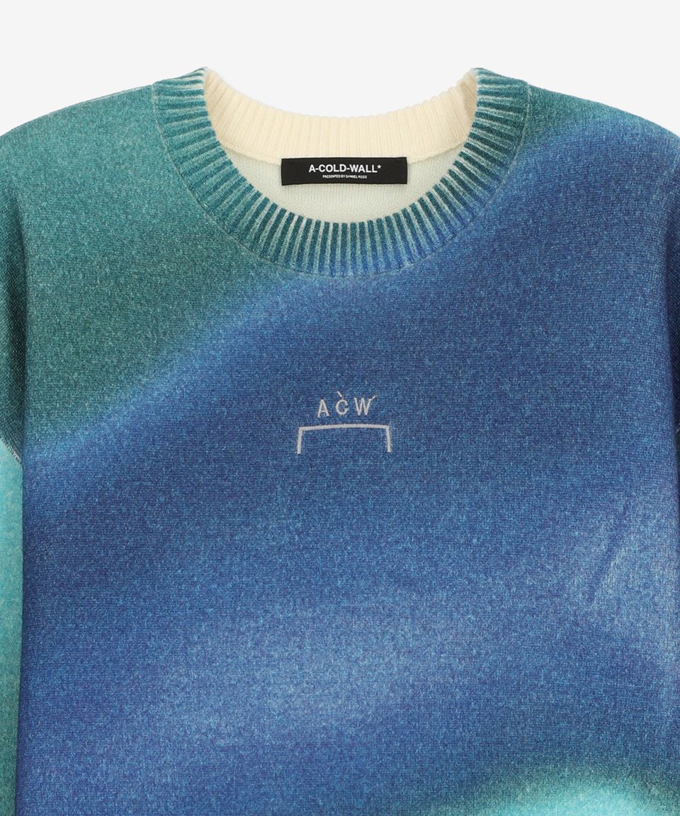 A-COLD-WALL* グラデーションニット セーター ロゴ入り S ACW MUSINSA公式 | A COLD WALL グラデーションオーバーサイズニット