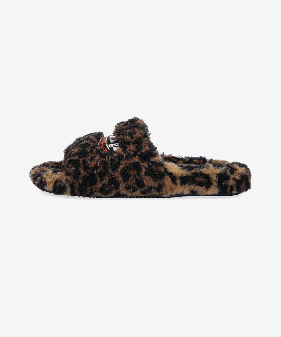 最終価格【新品未使用】BALENCIAGA Furry Slide レオパ37 MUSINSA公式 | BALENCIAGA ファーリースライドサンダル - レオパード