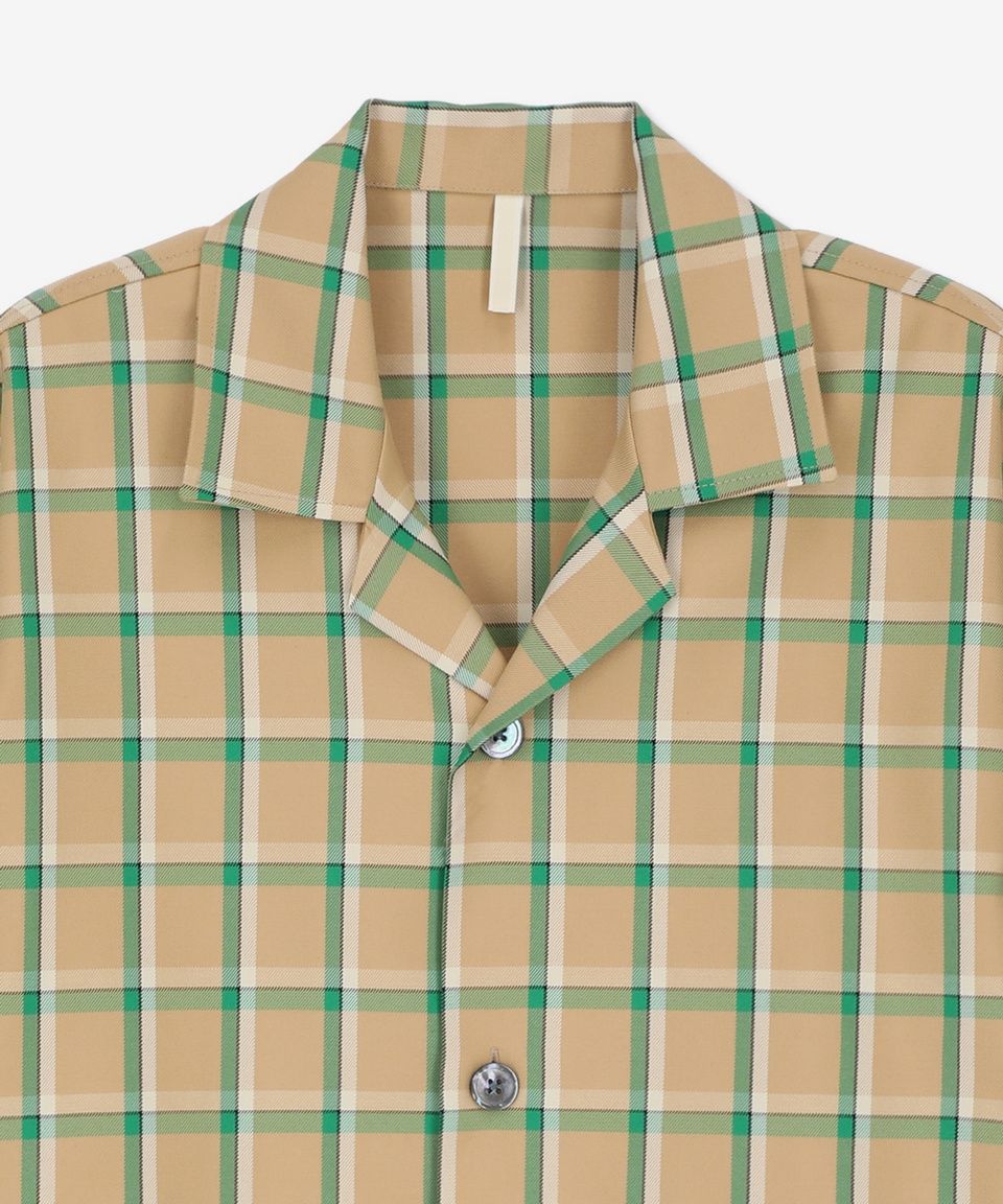 MUSINSA | SUNFLOWER Coco SS Shirt - Green Check / 4111310
