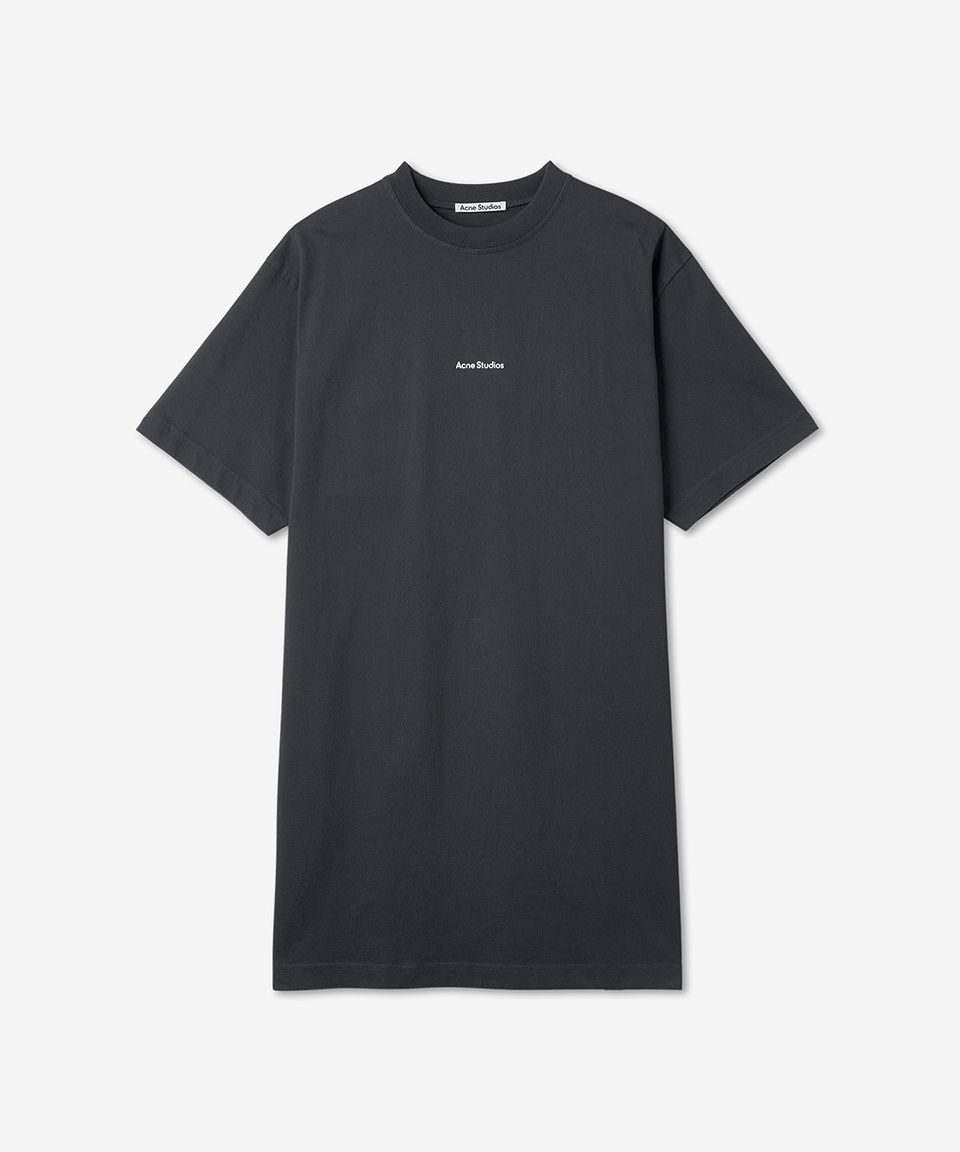 Acne Studios Tシャツ ワンピース MUSINSA公式 | ACNE STUDIOS コットンTシャツワンピース - ブラック