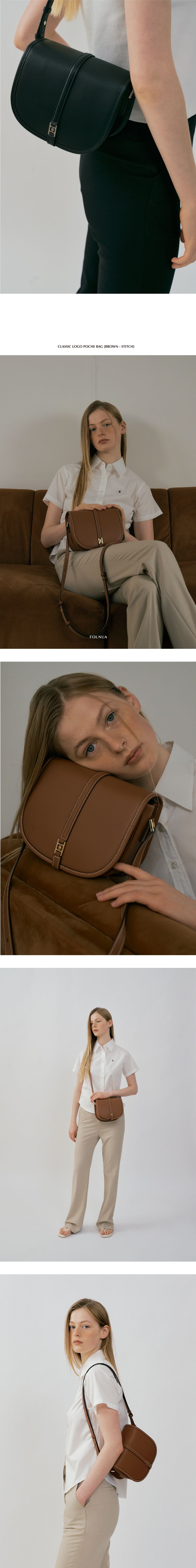 MUSINSA | FOLNUA CLASSIC LOGO POCHE BAG [2COLOR]