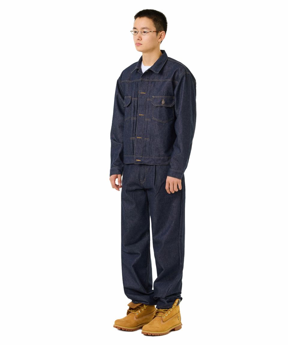 MUSINSA | LAUGHER [SET] [Non-fade] Cowboy denim setup. - Deep blue