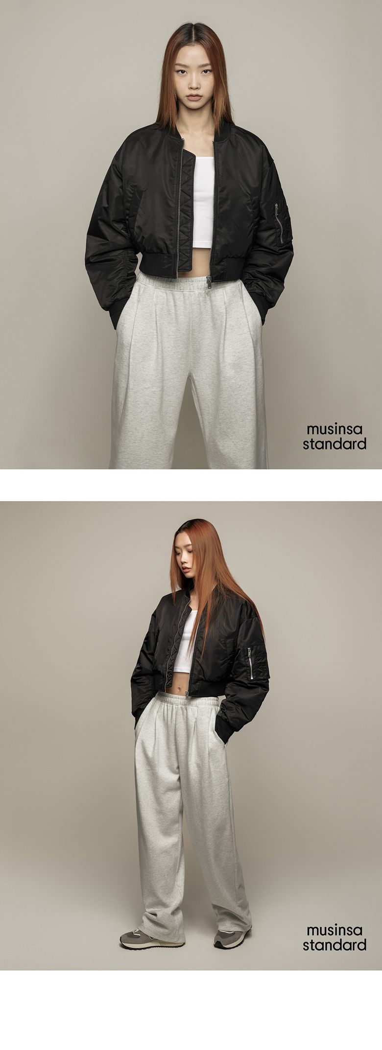 MUSINSA | MUSINSA STANDARD WOMAN Womens Crop MA-1 Bomber Jacket 