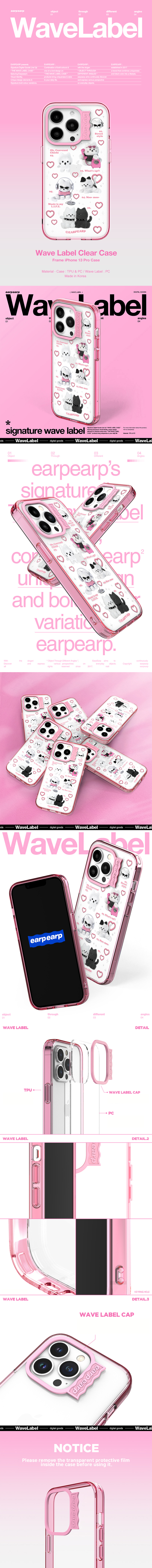 MUSINSA公式 | EARPEARP CHICHI COLLECTION-PINK（ウェイブラベル