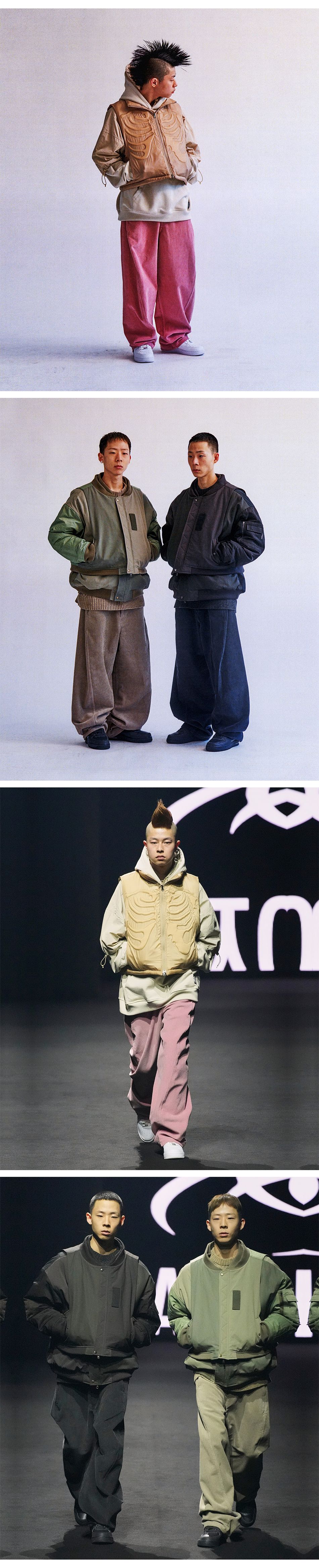 MUSINSA | AJOBYAJO Oversized Corduroy Pants [PINK]