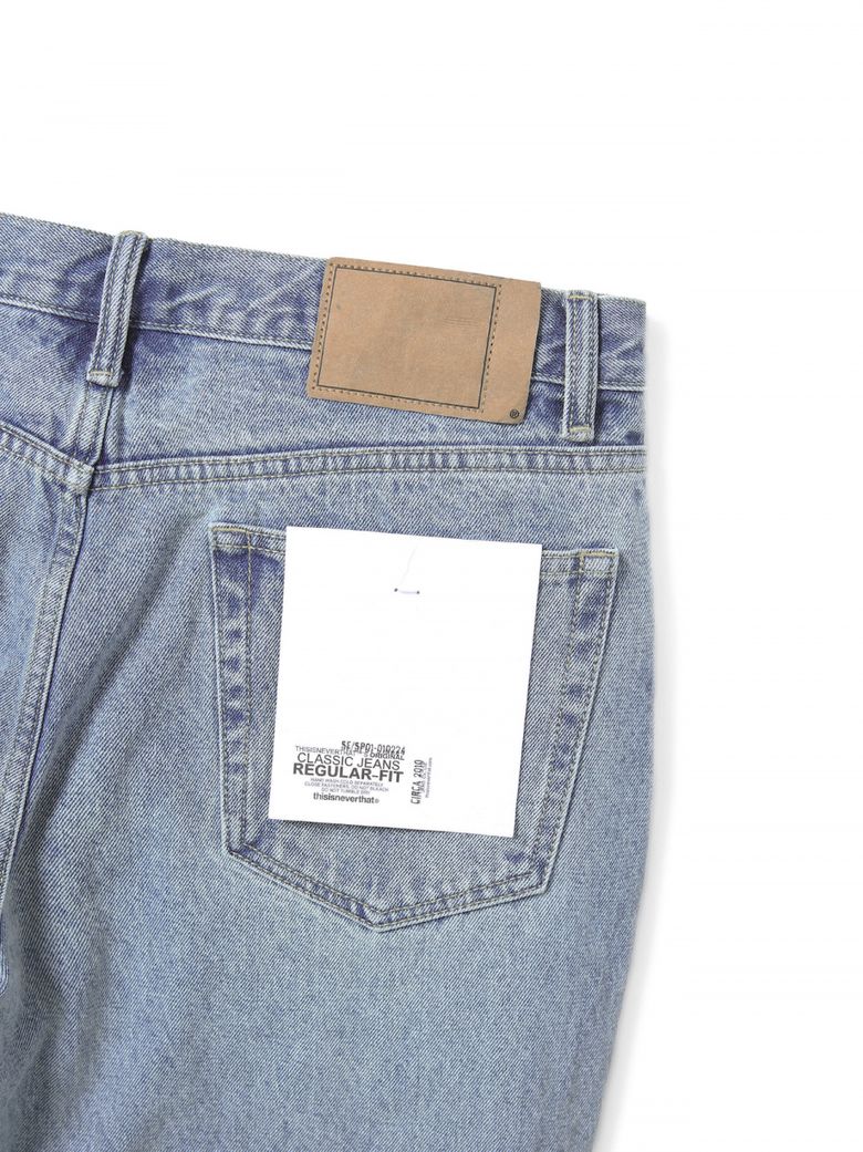 MUSINSA公式 | thisisneverthat (FW23) Regular Jeans Washed Blue