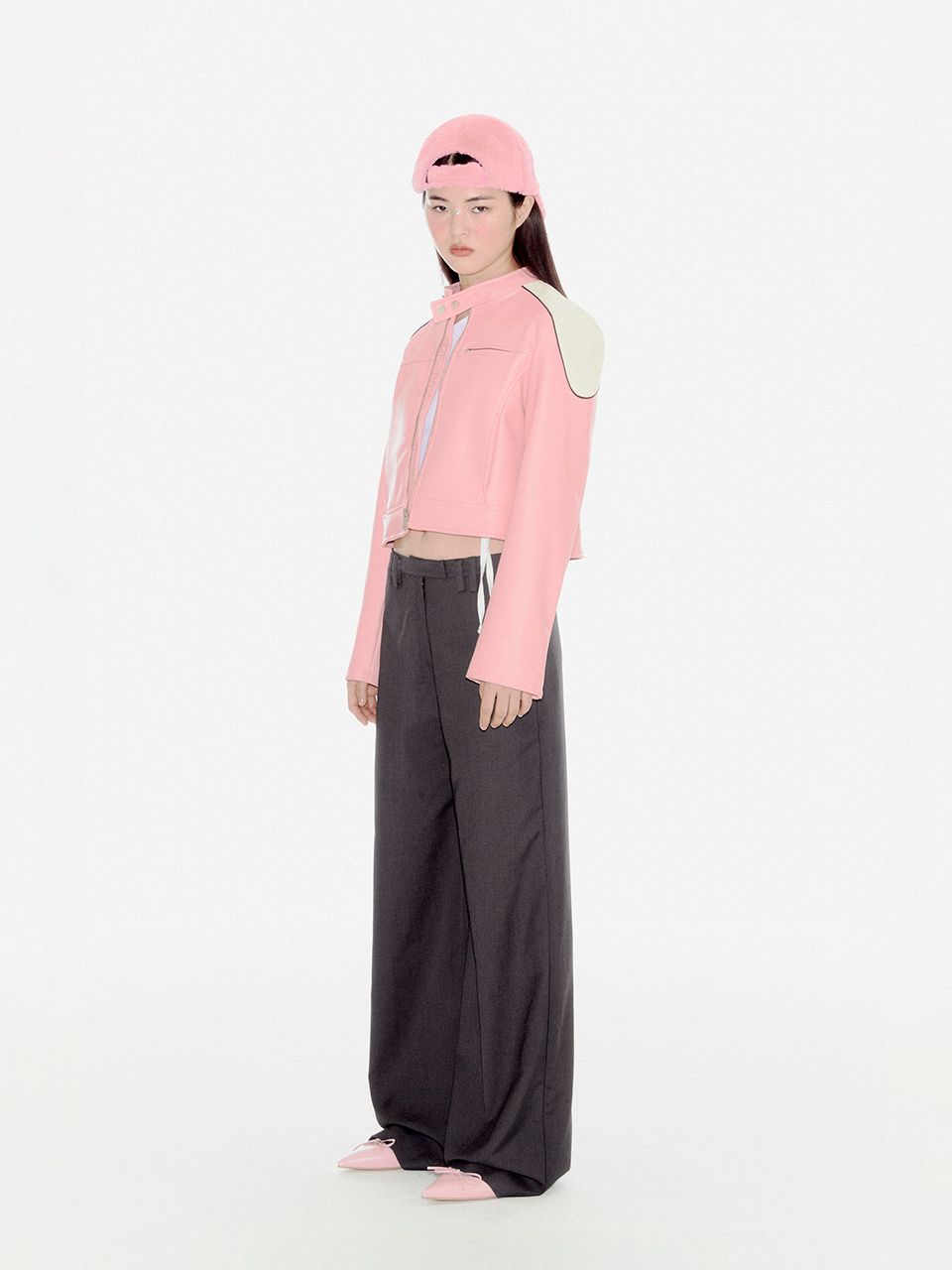MUSINSA | YOUHEE BE MY YOUHEE BIKER JACKET PINK
