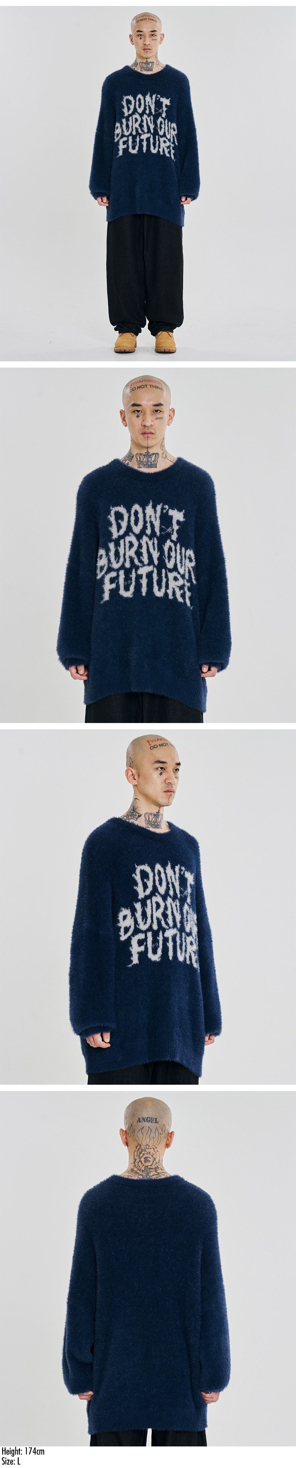 トップス AJOBYAJO DBOF Nylon Sweater [NAVY] MUSINSA | AJOBYAJO [PBA] DBOF Nylon Sweater [NAVY]