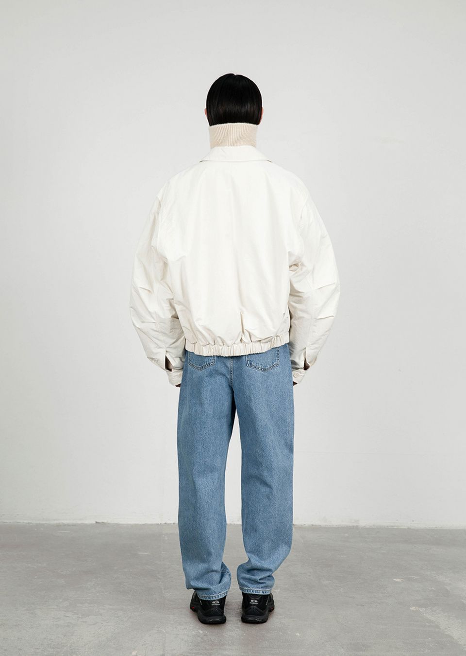 MUSINSA公式 | AMOMENTO PADDED COTTON NYLON JUMPER (2 COLORS)