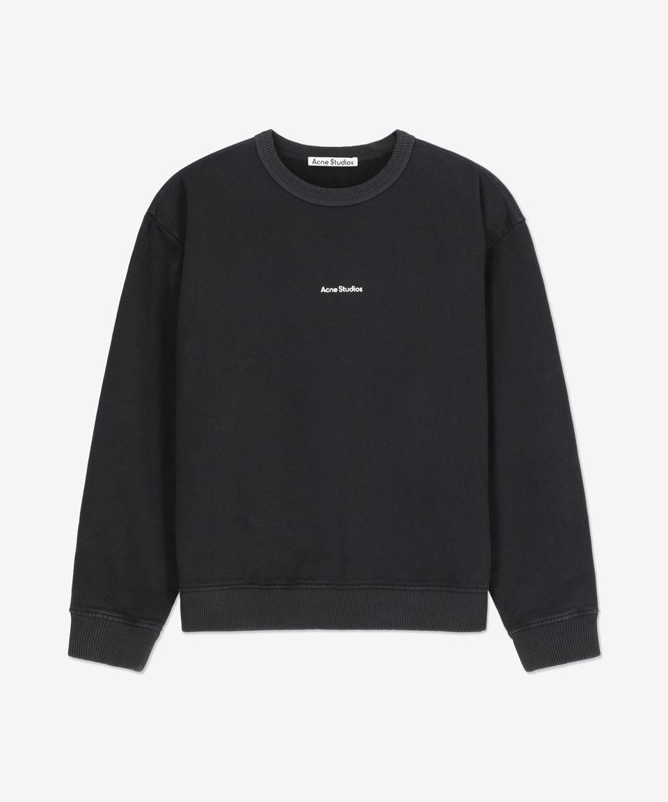 Acne Studios ブラック クロップド ロゴスウェット MUSINSA公式 | ACNE STUDIOS ロゴスウェット - ブラック / AI0067900