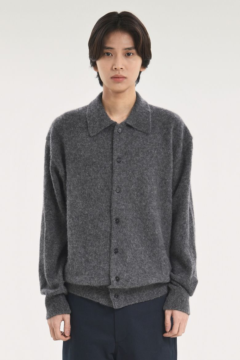 MUSINSA公式 | BROWNYARD アルパカカラーカーディガン、チャコール