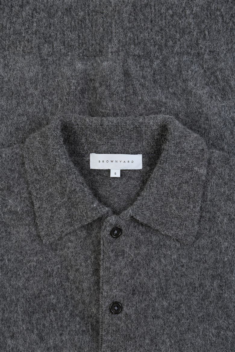 MUSINSA公式 | BROWNYARD アルパカカラーカーディガン、チャコール