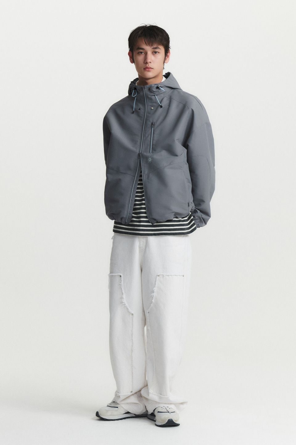 ミソン MUSINSA | GARDEN EXPRESS HOOD ZIP UP JACKET (grey)