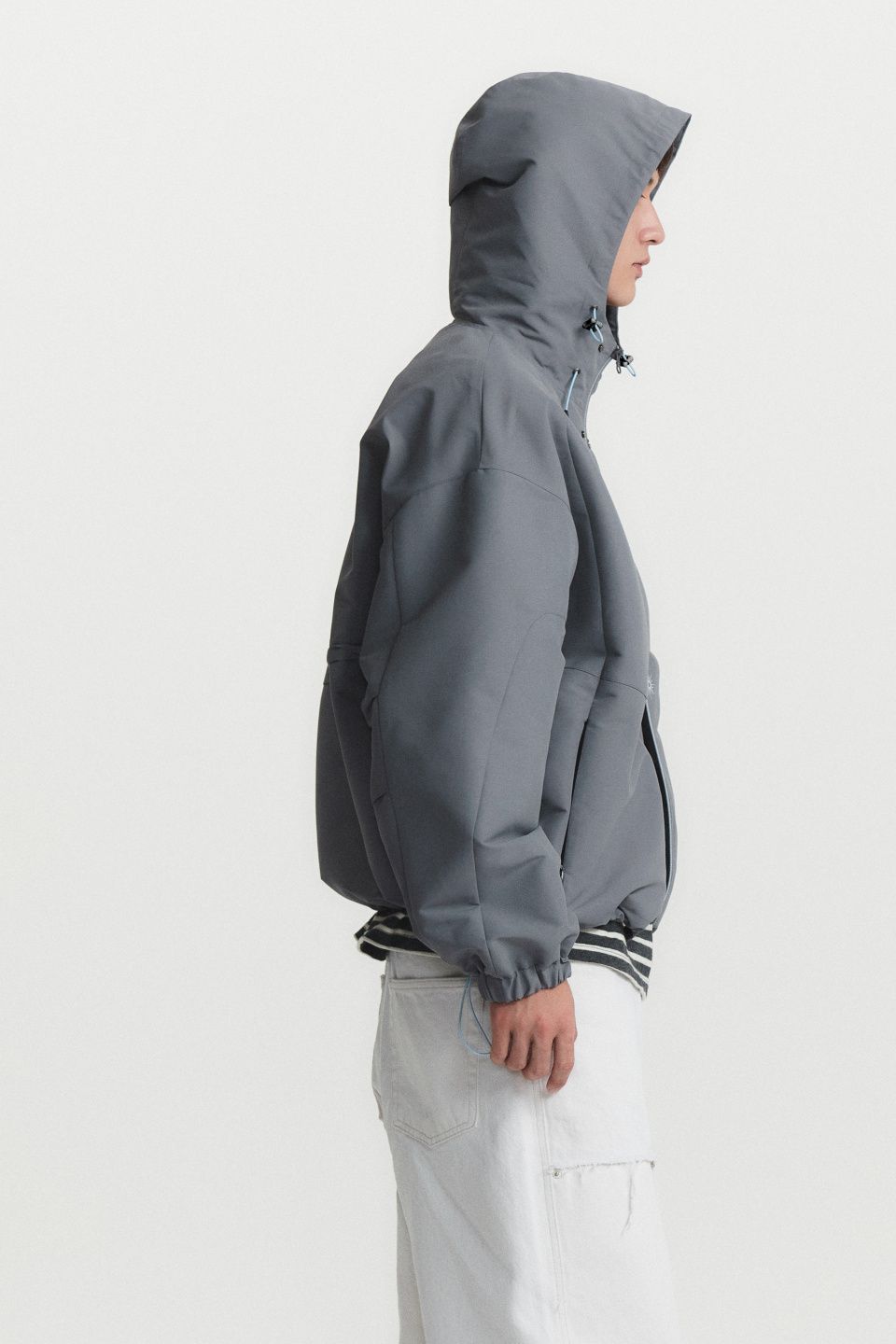 MUSINSA | GARDEN EXPRESS HOOD ZIP UP JACKET (grey)
