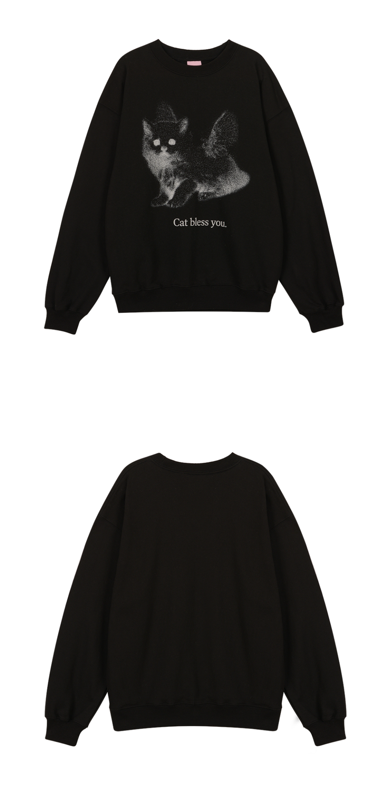 MUSINSA | ITZAVIBE CAT BLESS YOU MTM - BLACK