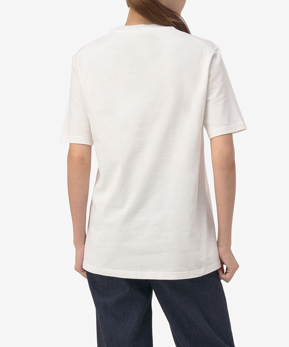 MUSINSA | JIL SANDER Logo Short Sleeve T-Shirt - Porcelain