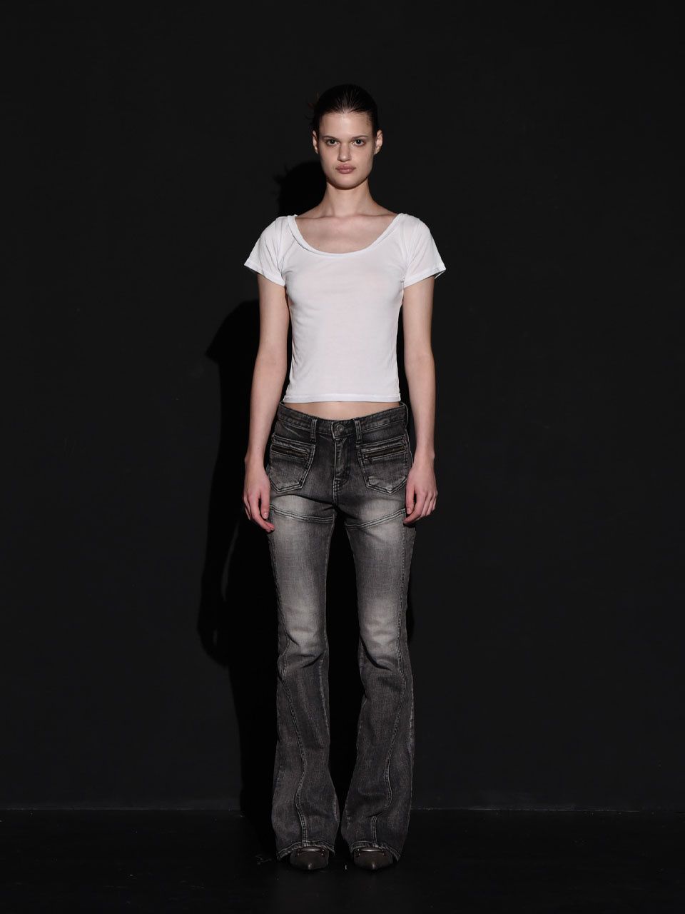 보헤미안 서울(BOHEMSEO) FRONT POCKET BOOTS CUT DENIM PANTS