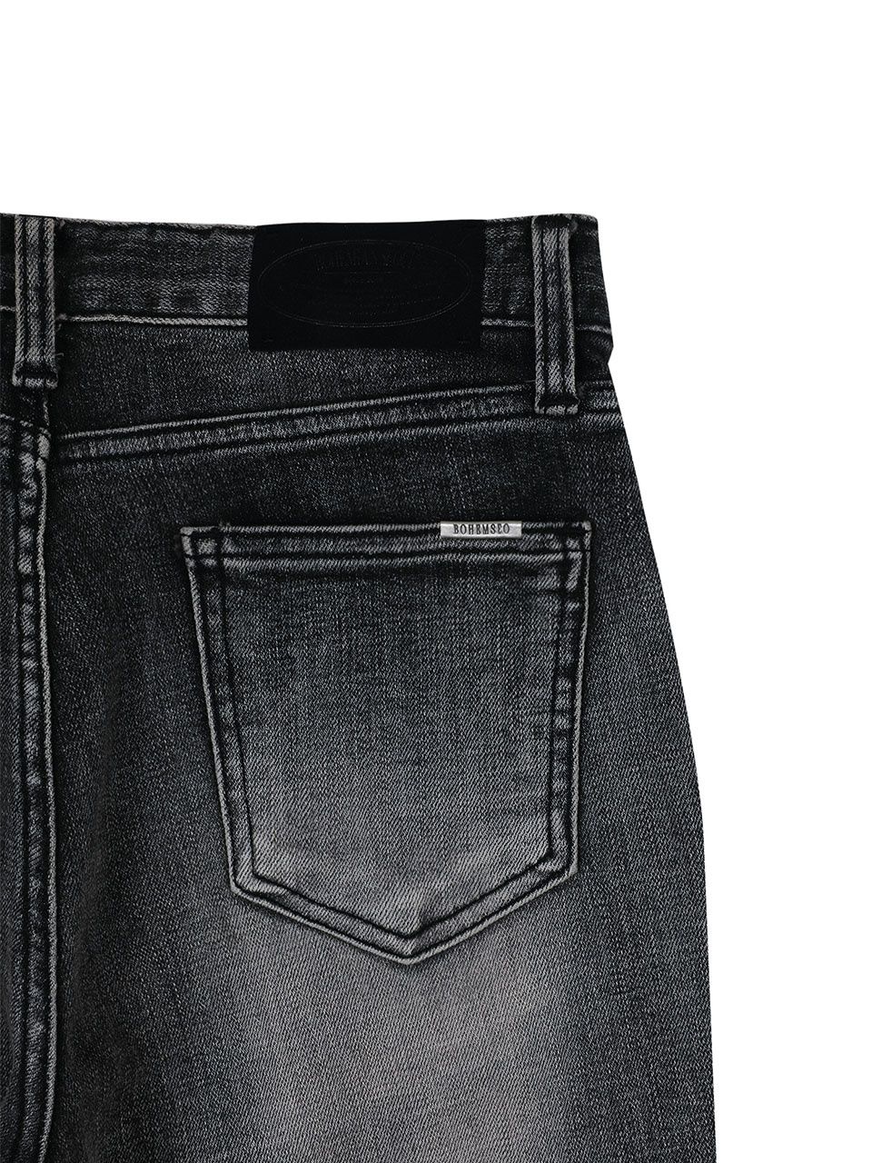 【BOHEMSO】FRONTPOCKETBOOTSCUT DENIMPANTS 보헤미안 서울(BOHEMSEO) FRONT POCKET BOOTS CUT DENIM PANTS