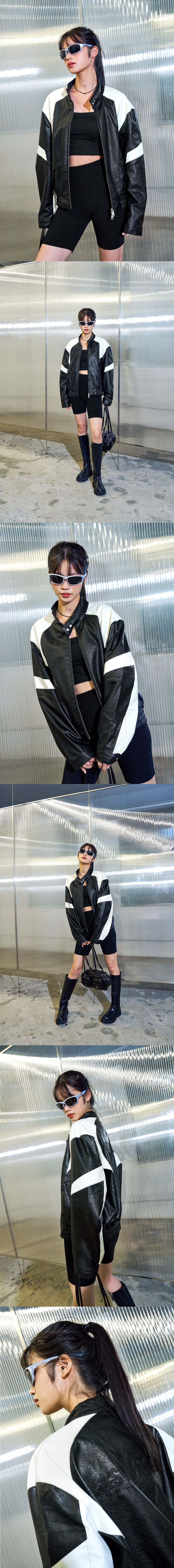 MUSINSA | EASY NO EASY Racer Jacket - Black