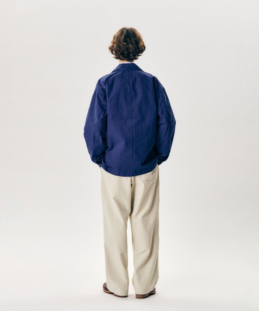MUSINSA | ESPIONAGE French Wide Work Jacket (Moleskin) French Blue