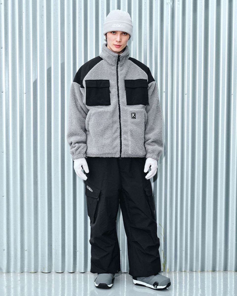MUSINSA | DIMITO (PLAYBOY x DIMITO) FLEECE JACKET GREY