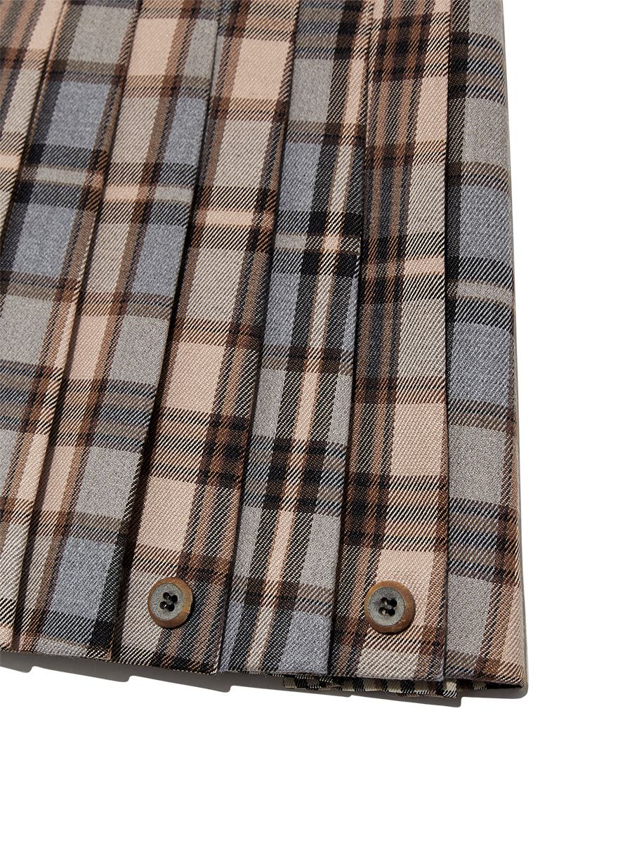 MUSINSA | GLOWNY RUSSELL PLAID MINI SKIRT (BROWN PLAID)