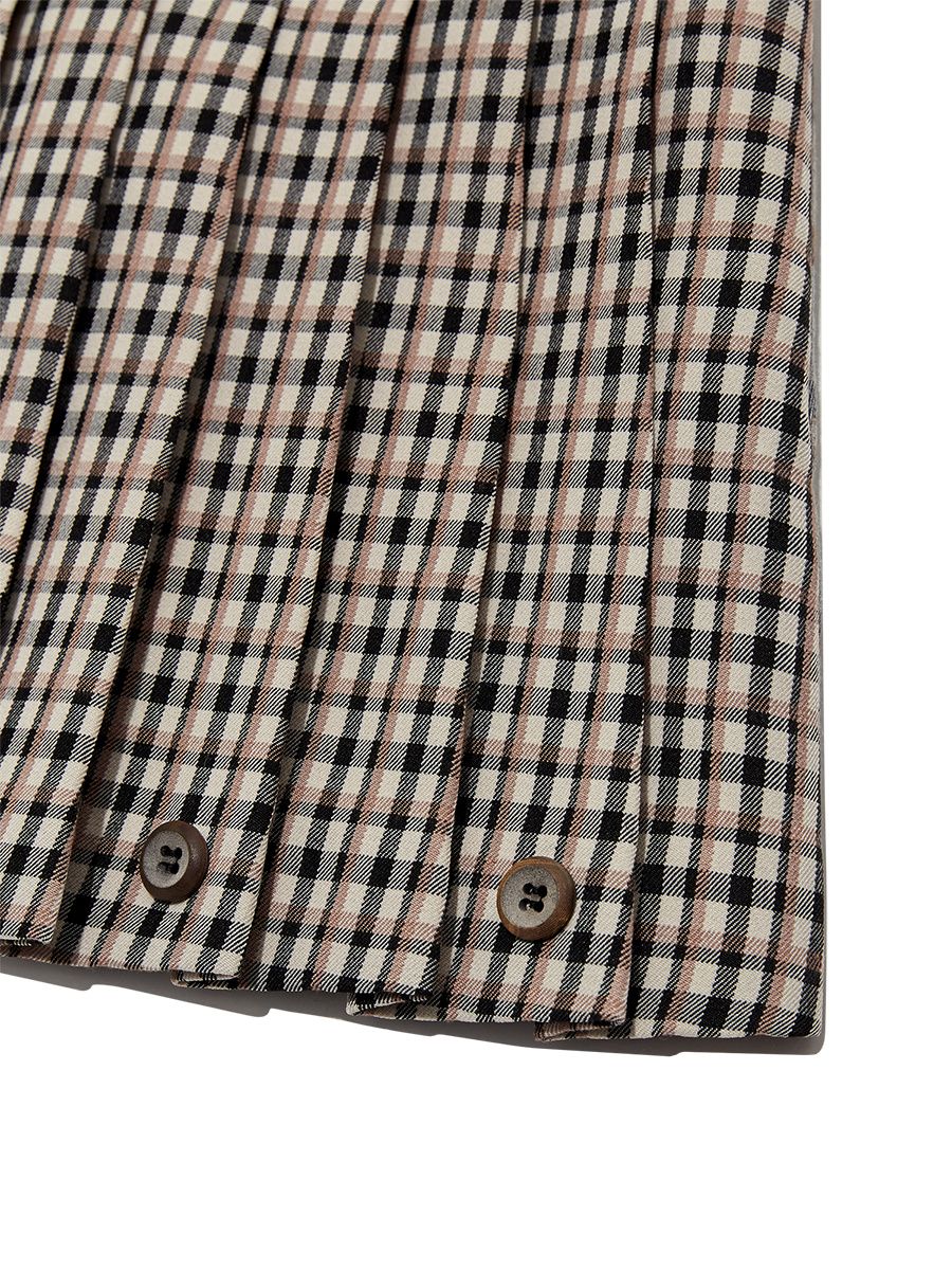 MUSINSA | GLOWNY RUSSELL PLAID MINI SKIRT (BROWN PLAID)