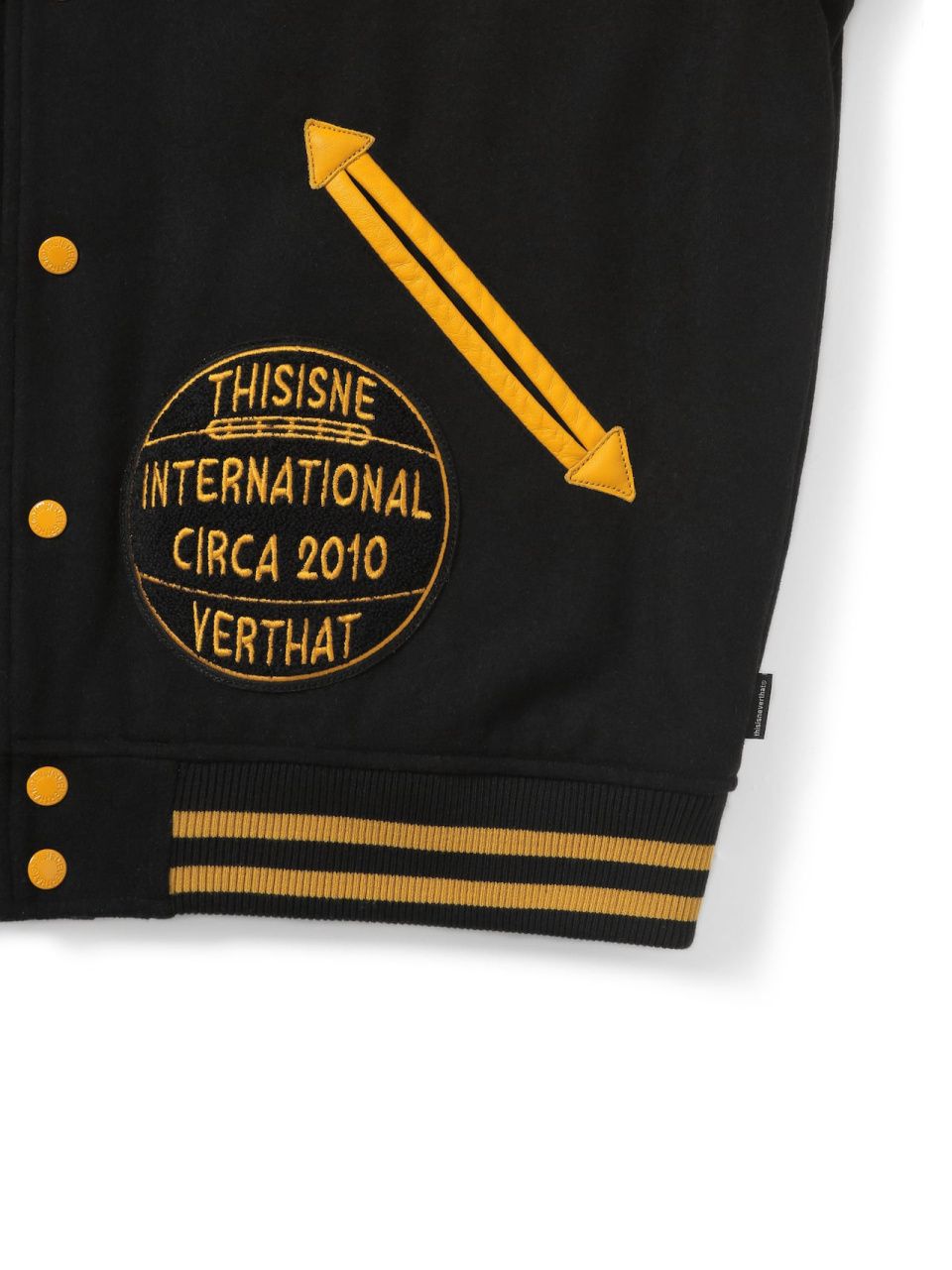MUSINSA公式 | thisisneverthat Originals Varsity Jacket Black