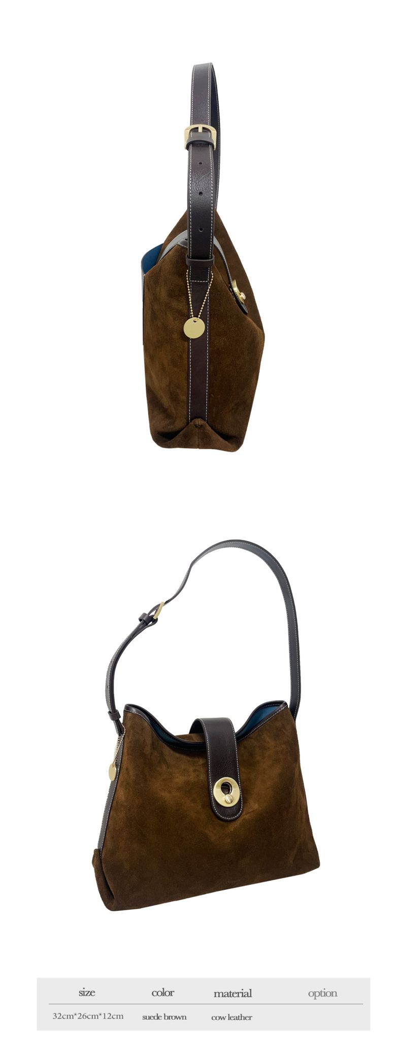 MUSINSA | OMNIPOTENT momentum tote bag [suede brown]