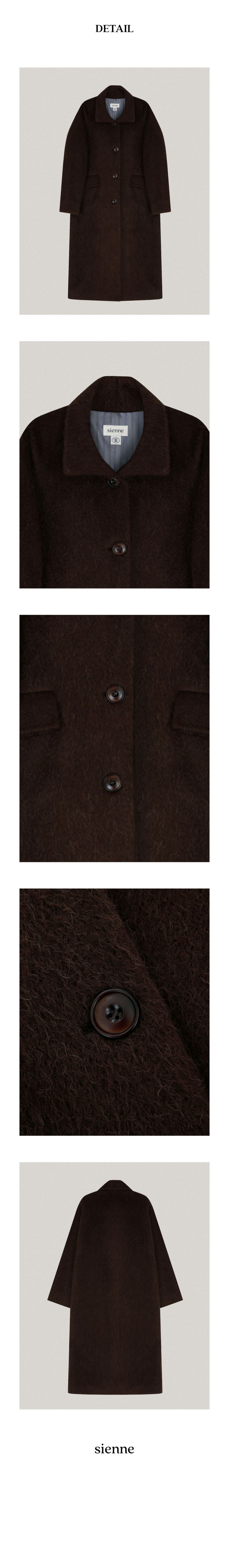 Sienne アルパカステッチコート MUSINSA公式 | SIENNE Alpaca Stitch Coat (Brown)