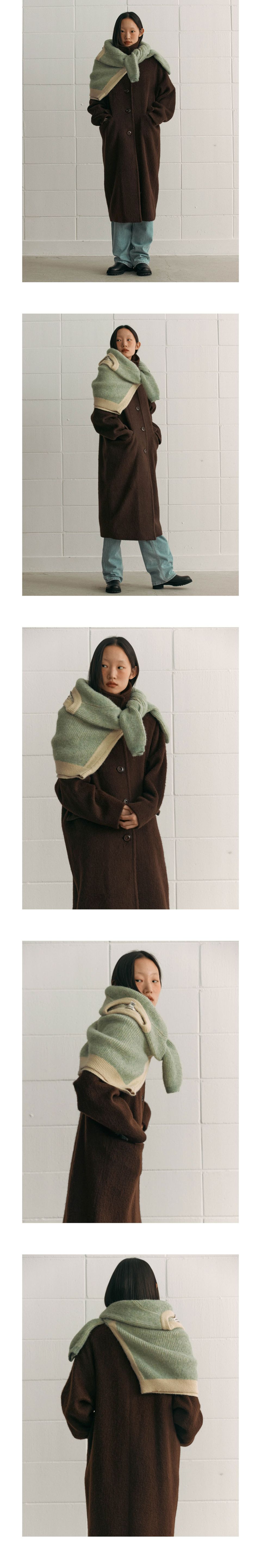 MUSINSA公式 | SIENNE Alpaca Stitch Coat (Brown)