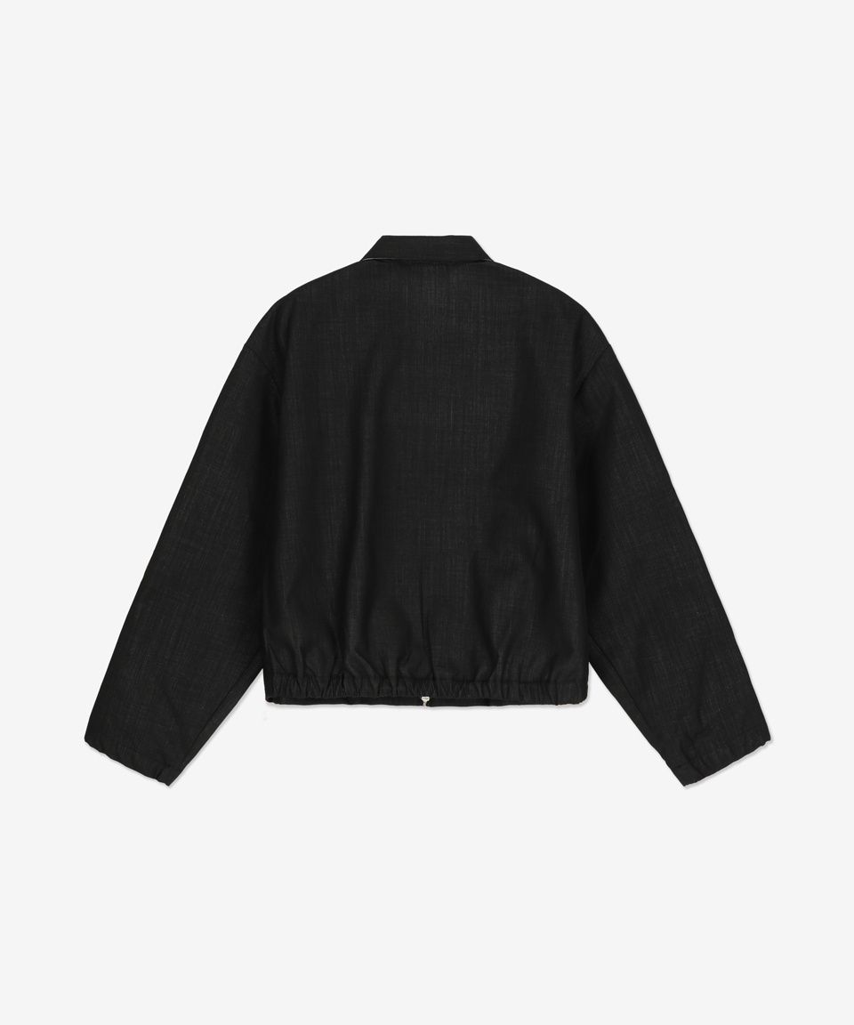 ジャケット・アウター Acne Studios Wool-Blend Zip Jacket Black Acne Studios - ウールジップジャケット - ブラック