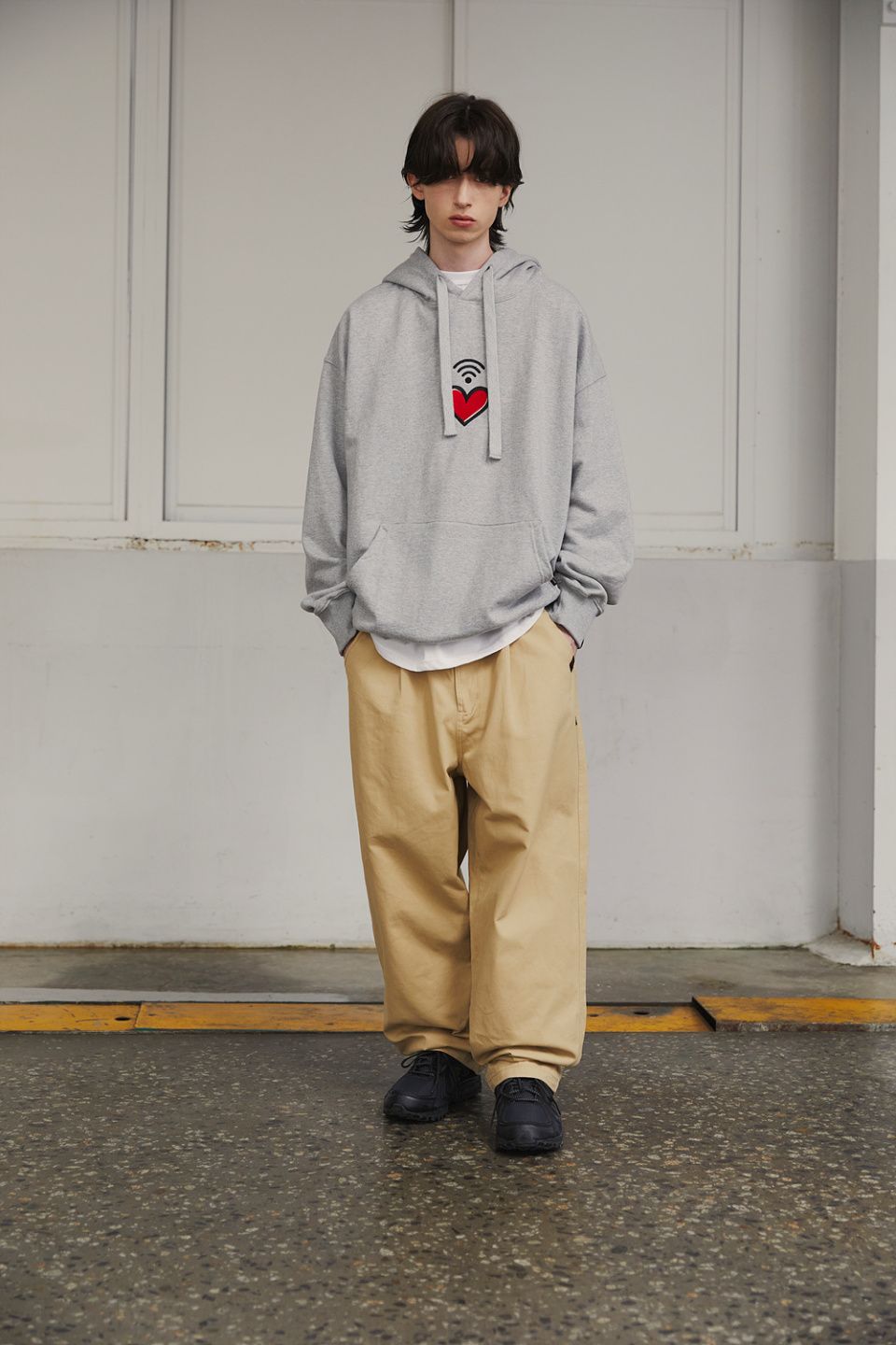 MUSINSA公式 | WANGGWAN CRT840 チノワイドパンツ ベージュ