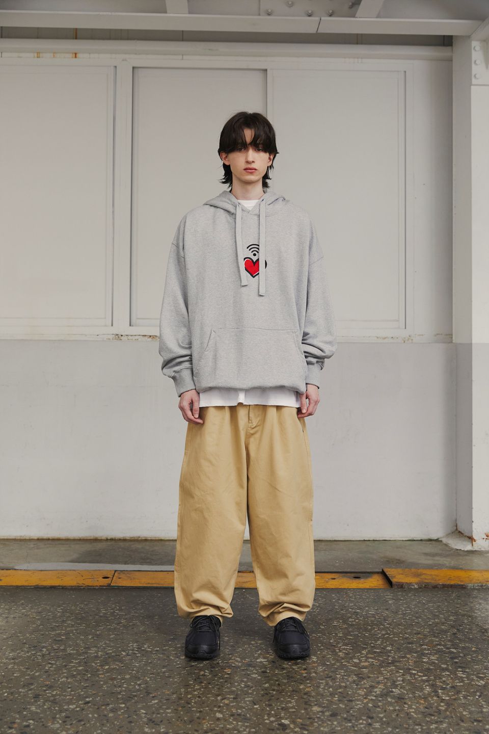 MUSINSA公式 | WANGGWAN CRT840 チノワイドパンツ ベージュ
