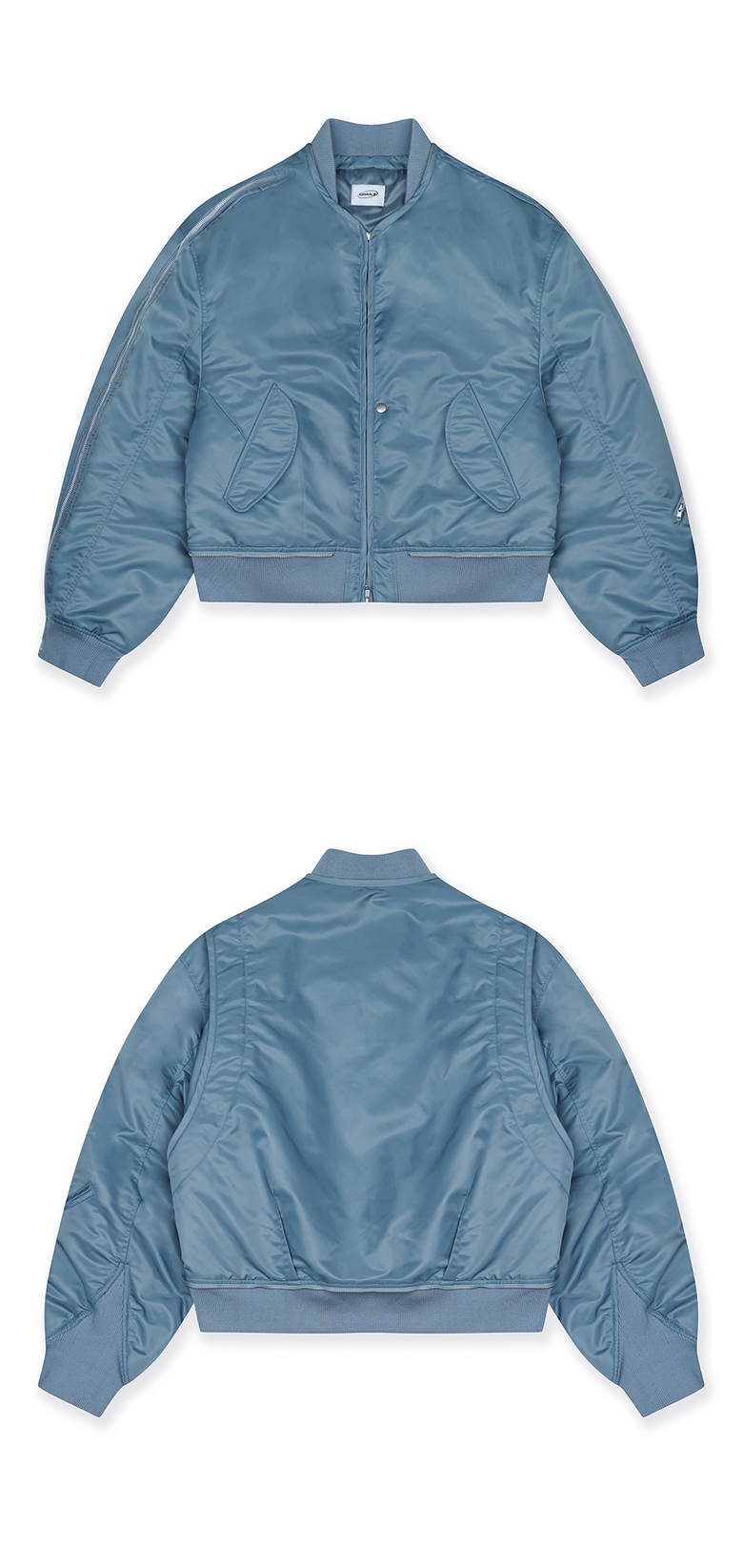MUSINSA公式 | GRAILZ MULTI ZIPPER MA-1 JACKET [TEAL]