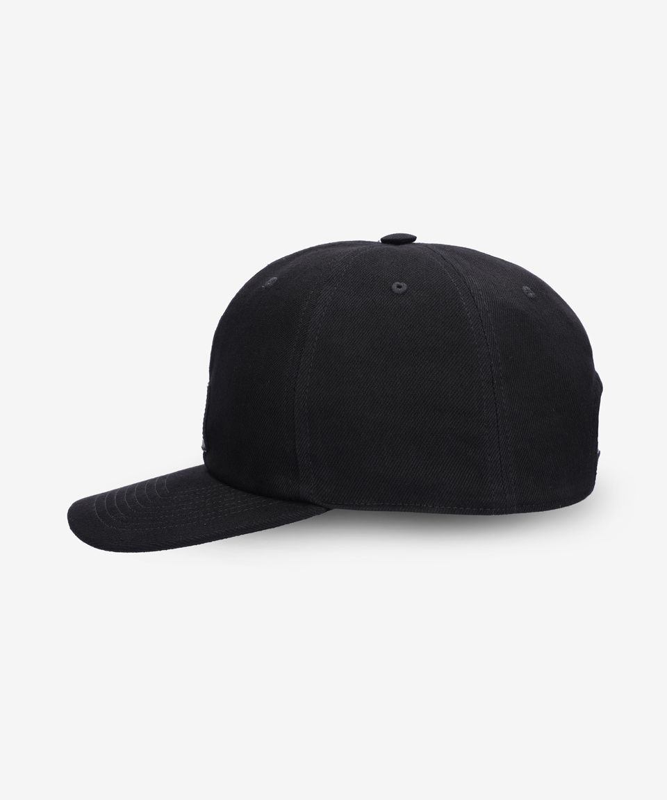 MUSINSA | RAF SIMONS Small Leather Patch Ball Cap - Black