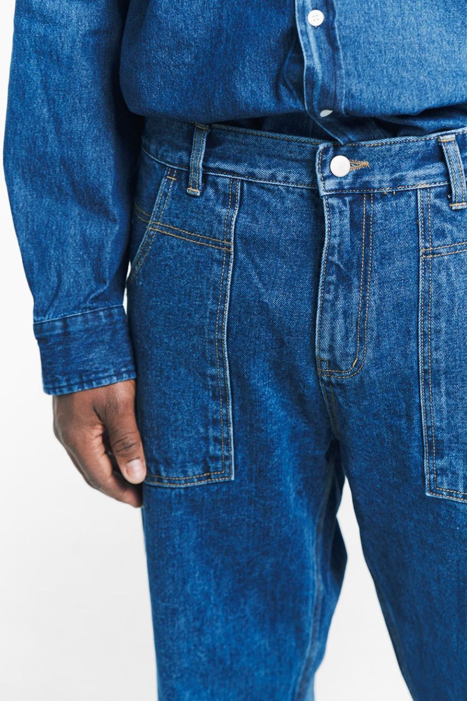 MUSINSA | PLASTICPRODUCT MPa Painter Denim (BLUE)