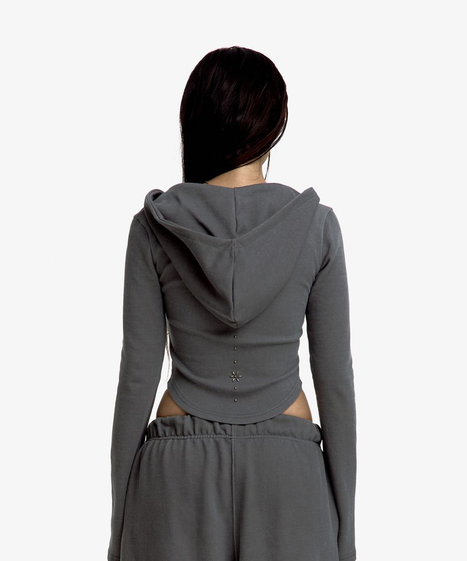 MUSINSA | KASHIKO Kashiko Comfy Monk hood zip-up