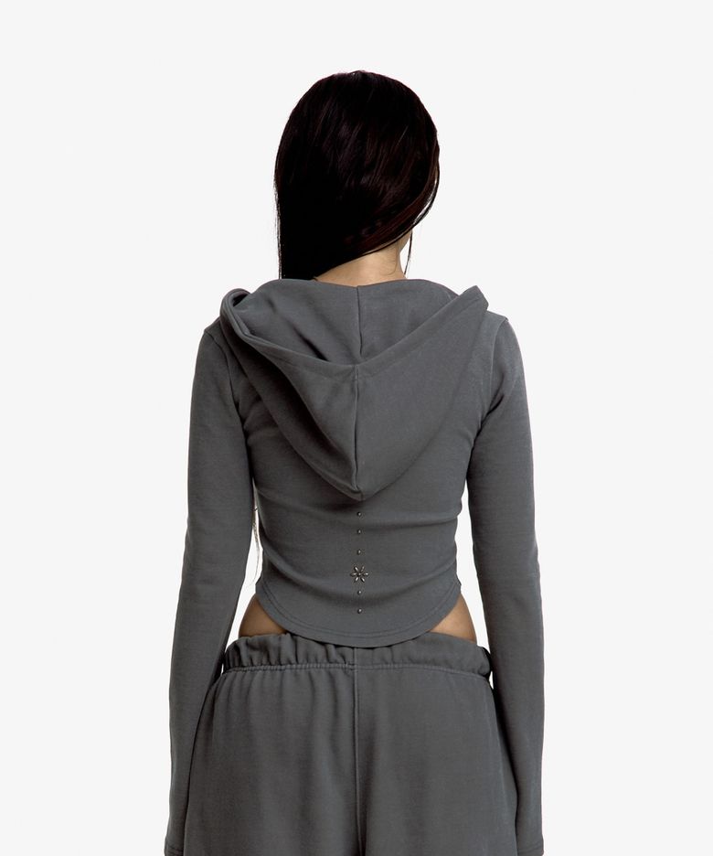 MUSINSA | KASHIKO Kashiko Comfy Monk hood zip-up