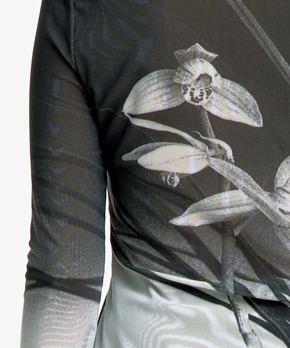 MUSINSA公式 | KASHIKO Orchid Mesh top