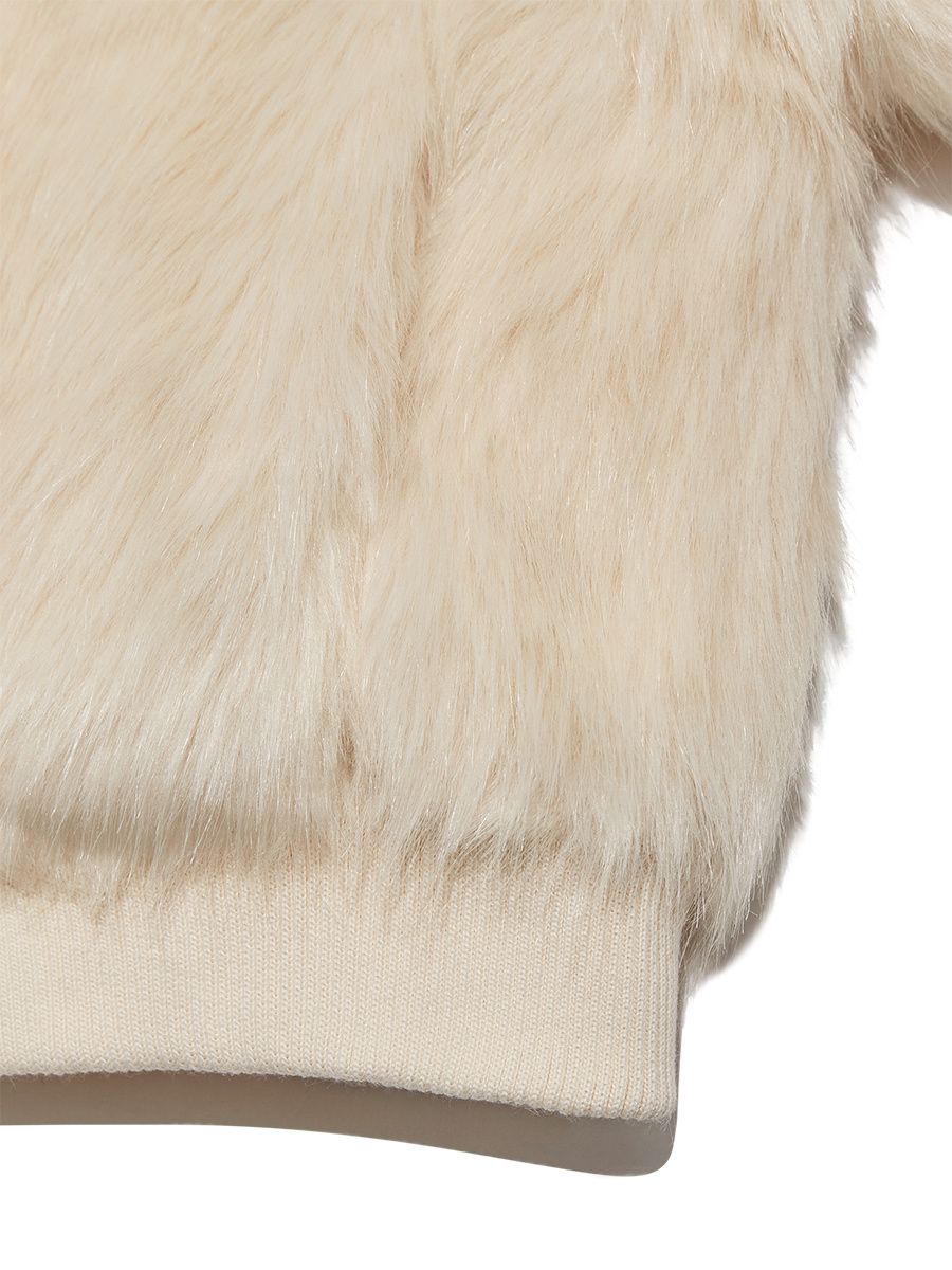MUSINSA公式 | GLOWNY LIVAN FUR JACKET (IVORY)
