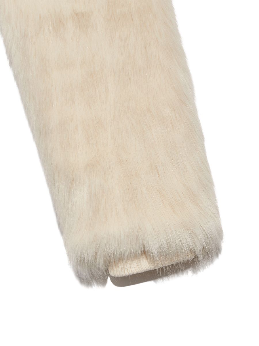 MUSINSA公式 | GLOWNY LIVAN FUR JACKET (IVORY)