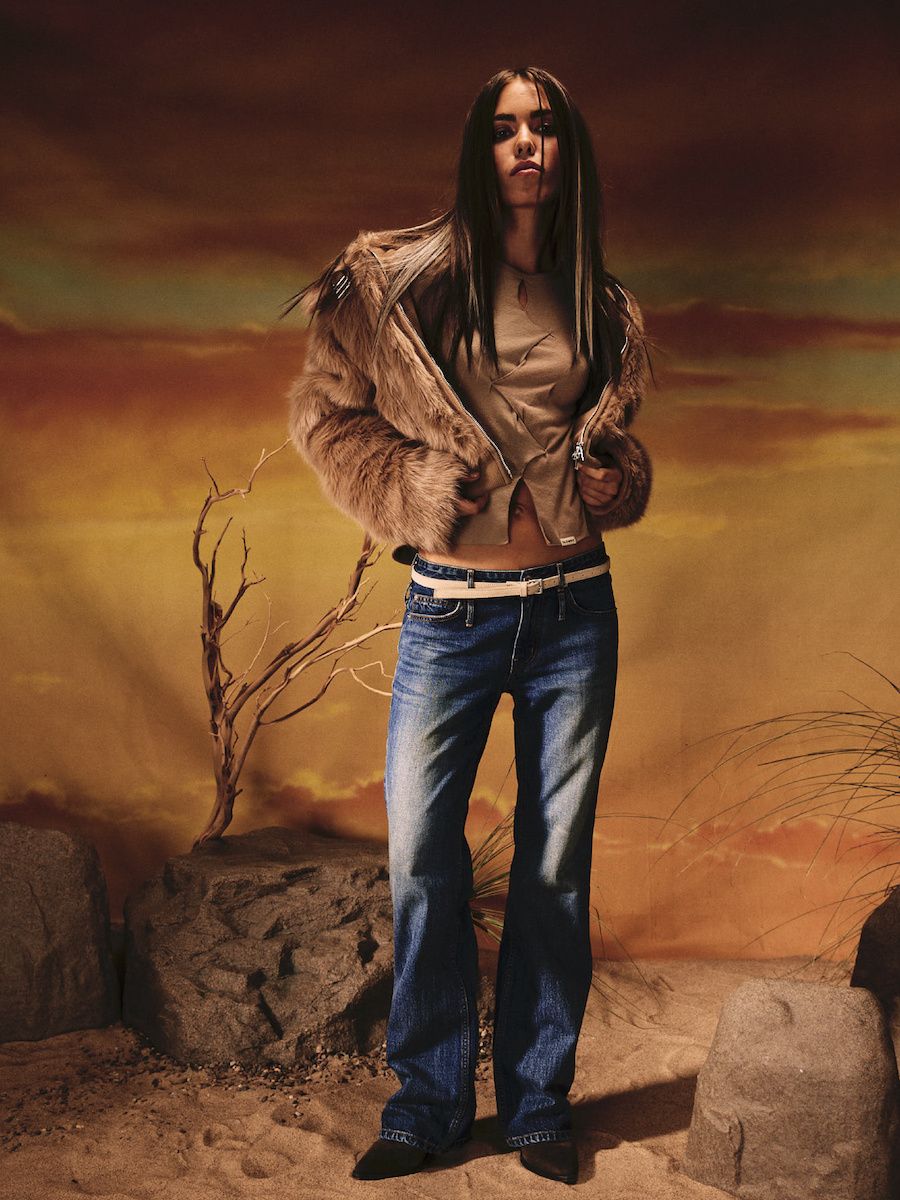 MUSINSA公式 | GLOWNY LIVAN FUR JACKET (CAMEL)