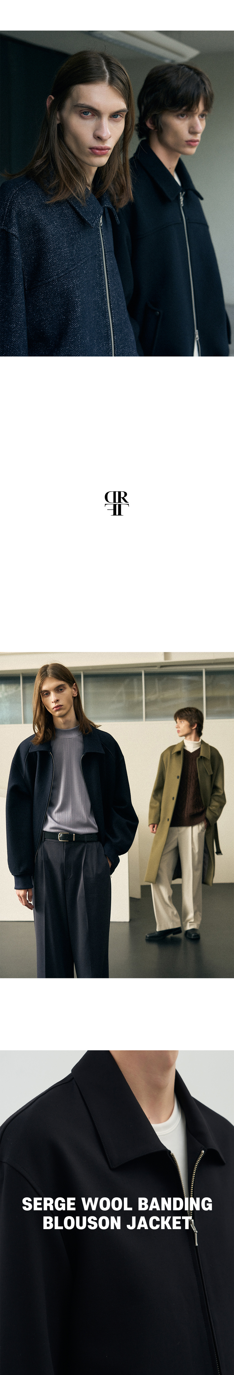 MUSINSA | DRAW FIT Dove Wool Blouson Jacket [BLACK]